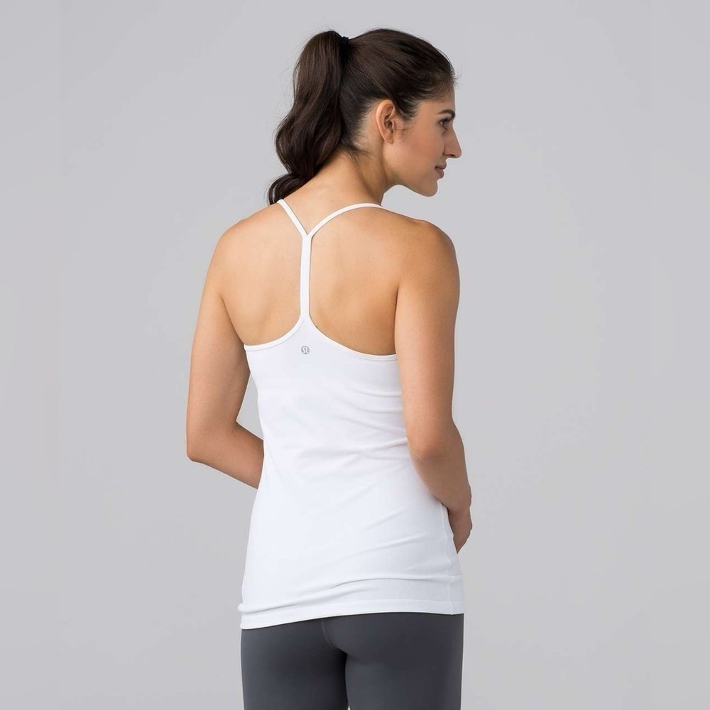Lululemon Athletica White Strappy Tank